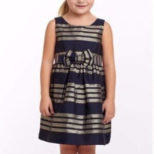 Lilly Pulitzer little liney metallic striped dress